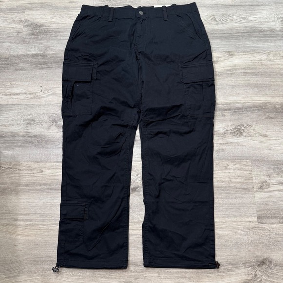 Natural Reflections Logan Creek Cargo Pants Anthracite Black Size 18 NEW - Picture 2 of 11